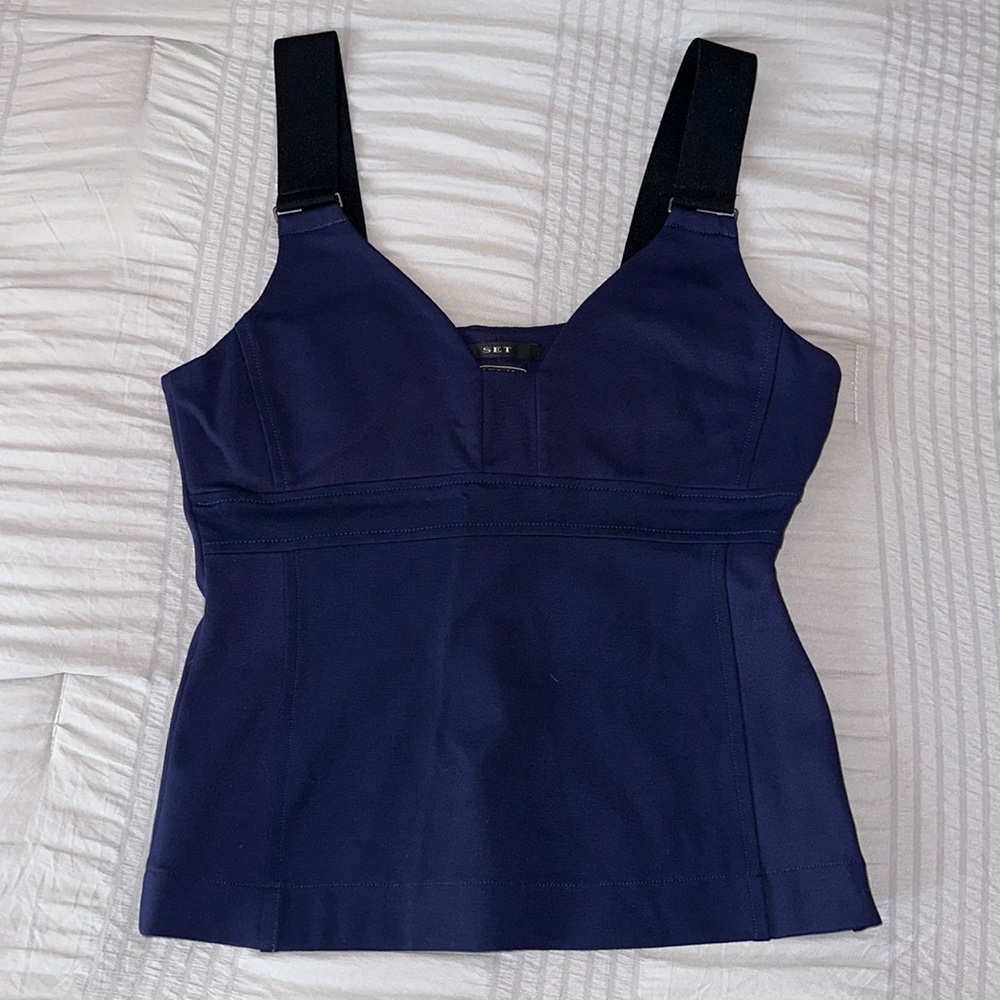 Navy blue tank top